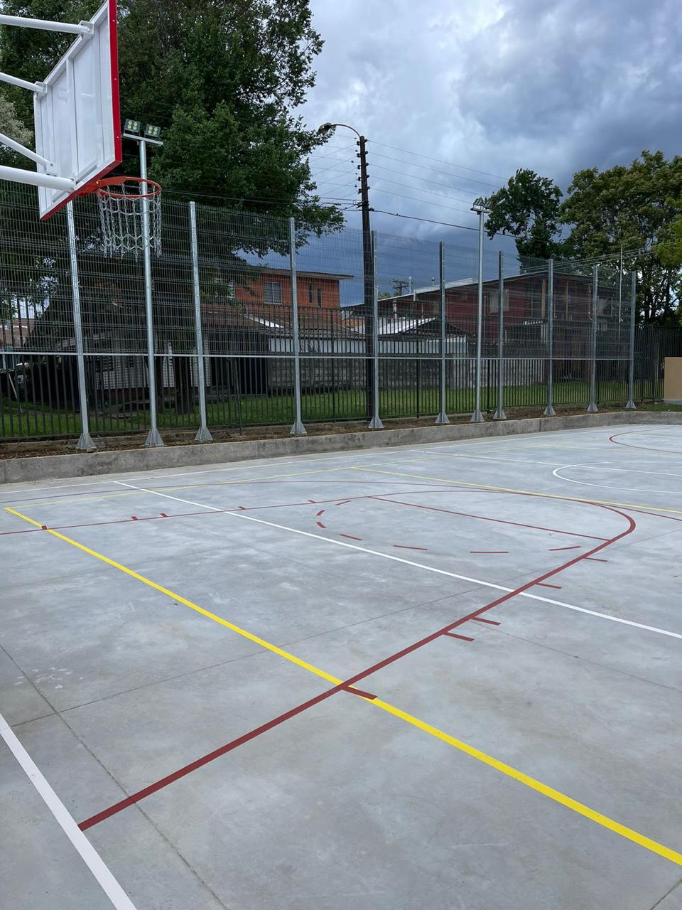 Construcción de multicancha deportiva